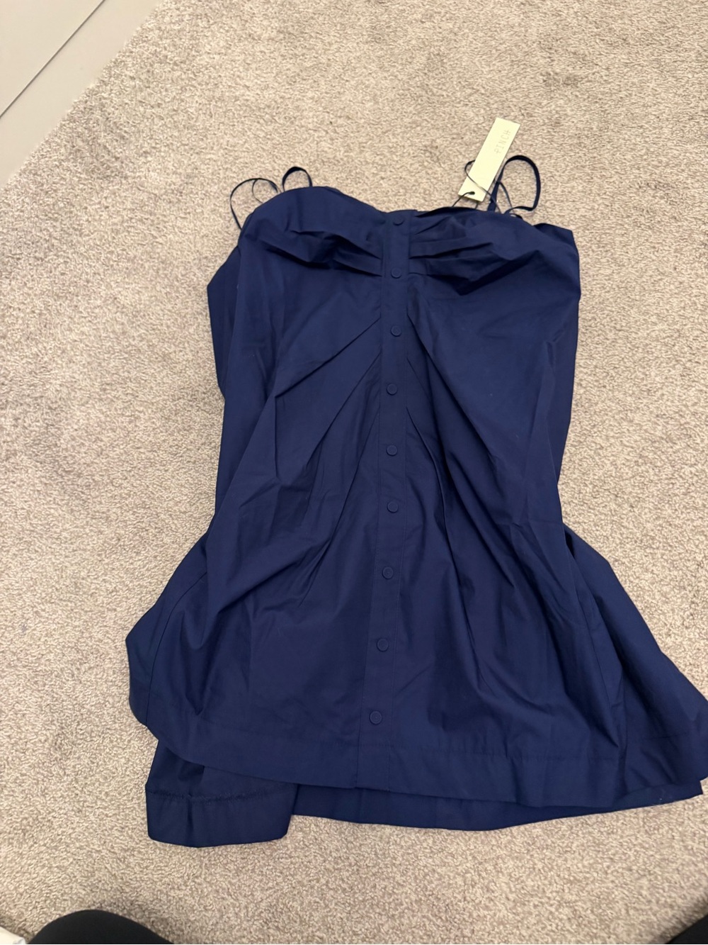 Pinch Navy Button-Front Cami Dress
